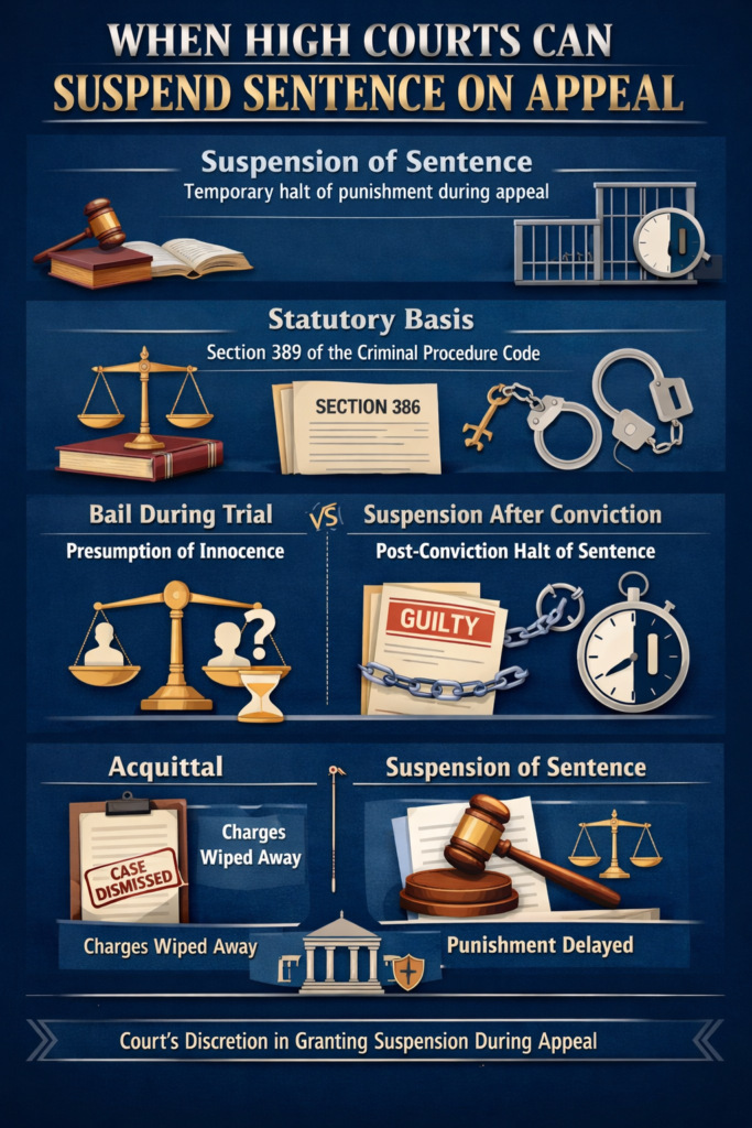 When High Courts Can Suspend Sentence on Appeal